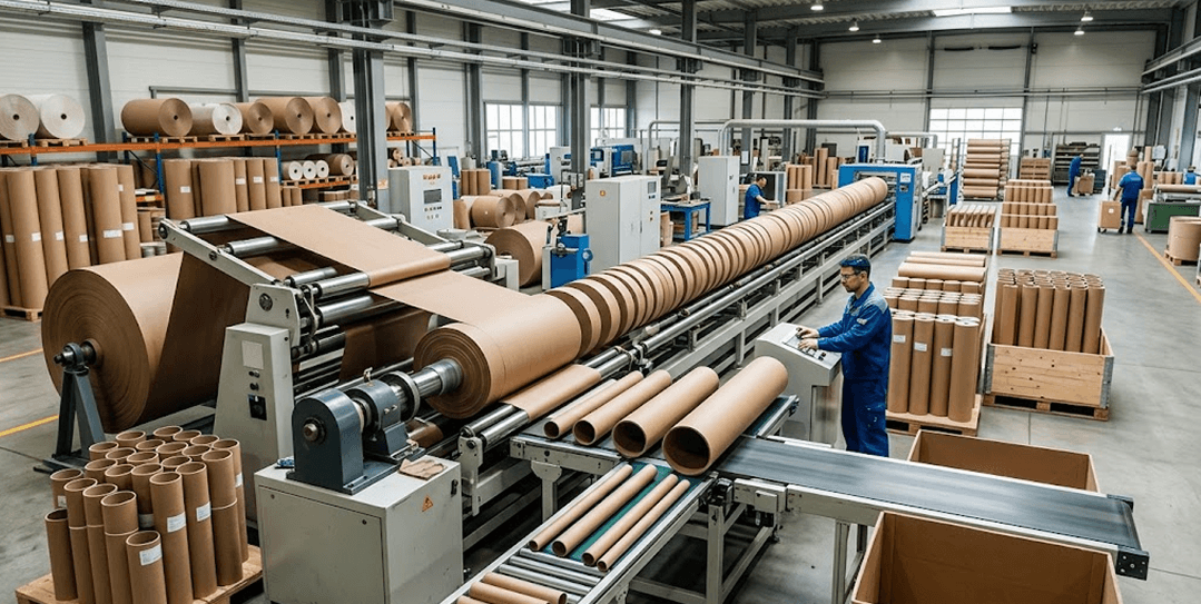 Paper tube manufacturing facility